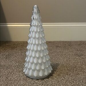 Silver Glass Christmas Tree Decor